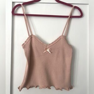 Rouje Paris Pink Knit Tank